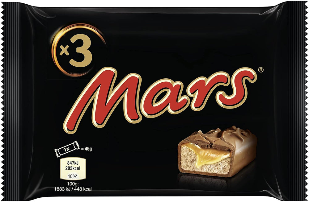 Batoane de ciocolată Mars, caramel, ciocolată, 1 pachet de 5 batoane (1 x 225 g)