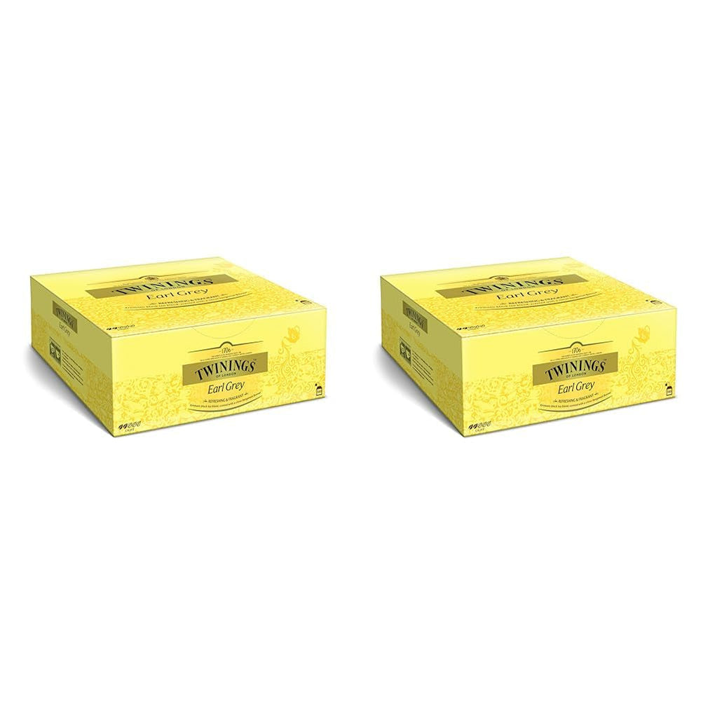Twinings EARL GREY Ceai negru în pliculețe, rafinat cu aromă de bergamotă - Ceai negru din China, renumit în întreaga lume și extrem de revigorant, pachet de 1 (25 pliculețe)