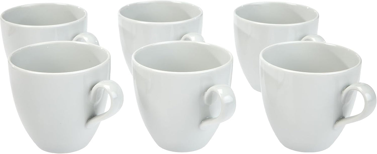Alessi SG53/87 'Mami' Kaffee-Obertasse 6 Stück aus weißem Porzellan 8,0 cm Durchmesser
