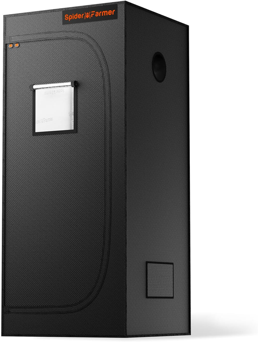 Cort de creștere Spider Farmer Pro 70x140x200 cm, cu ușă rulantă, fereastră de observare, panou de podea detașabil, material textil Mylar 2000D, pentru cultivare hidroponică în interior cu SF4000, G4500, SE4500