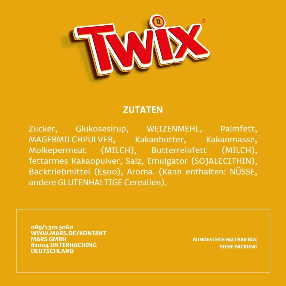 Batoane de ciocolată Twix cu caramel sărat | Pachet vrac de ciocolată | 30 de batoane duble (30 x 46g)