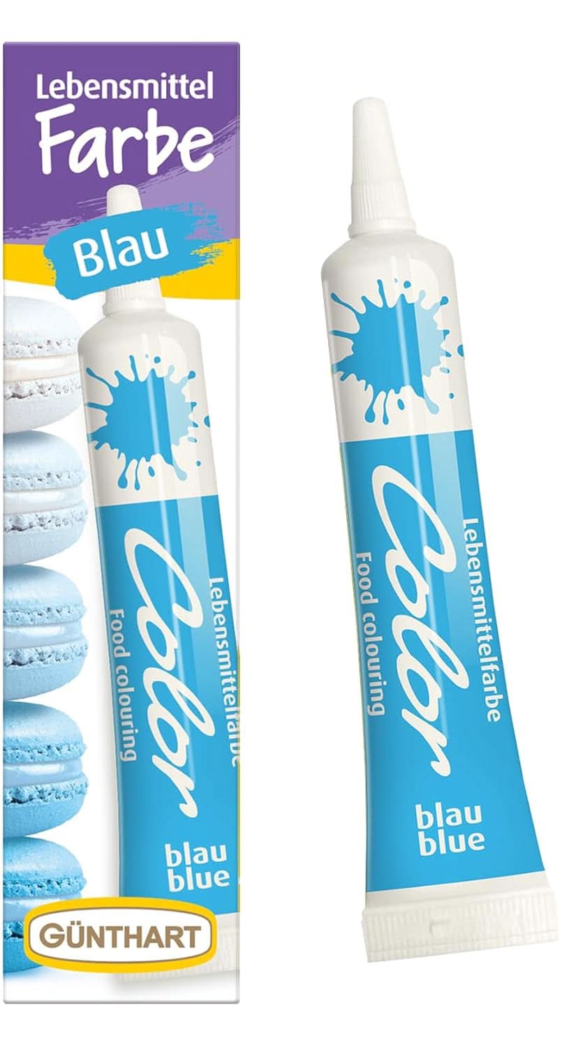 Günthart Backdecor 20 grame, Galben, ideal pentru colorarea glazurii Sprinkles Naty Shop Albastru