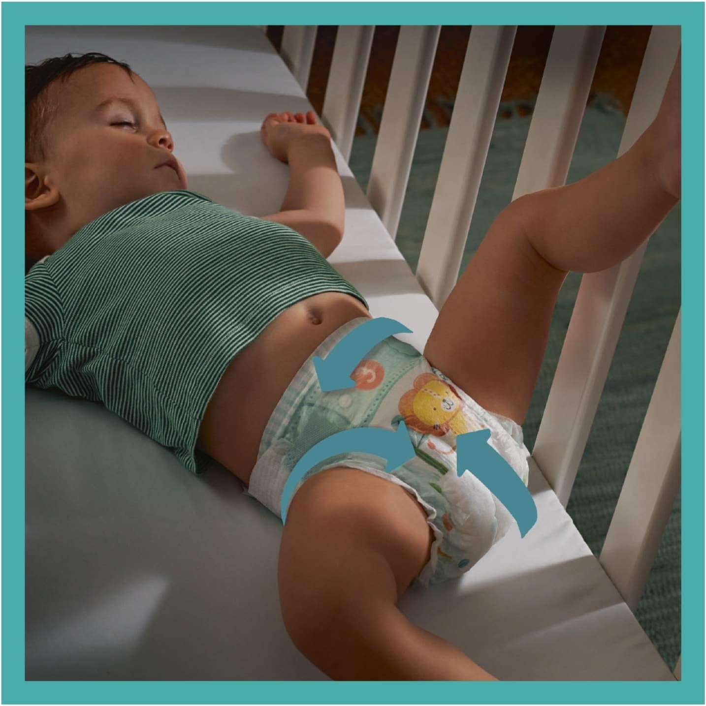 Scutece Pampers pentru bebeluși mărimea 5 (11-16 kg), 24 de bucăți, până la 12 ore de protecție împotriva scurgerilor