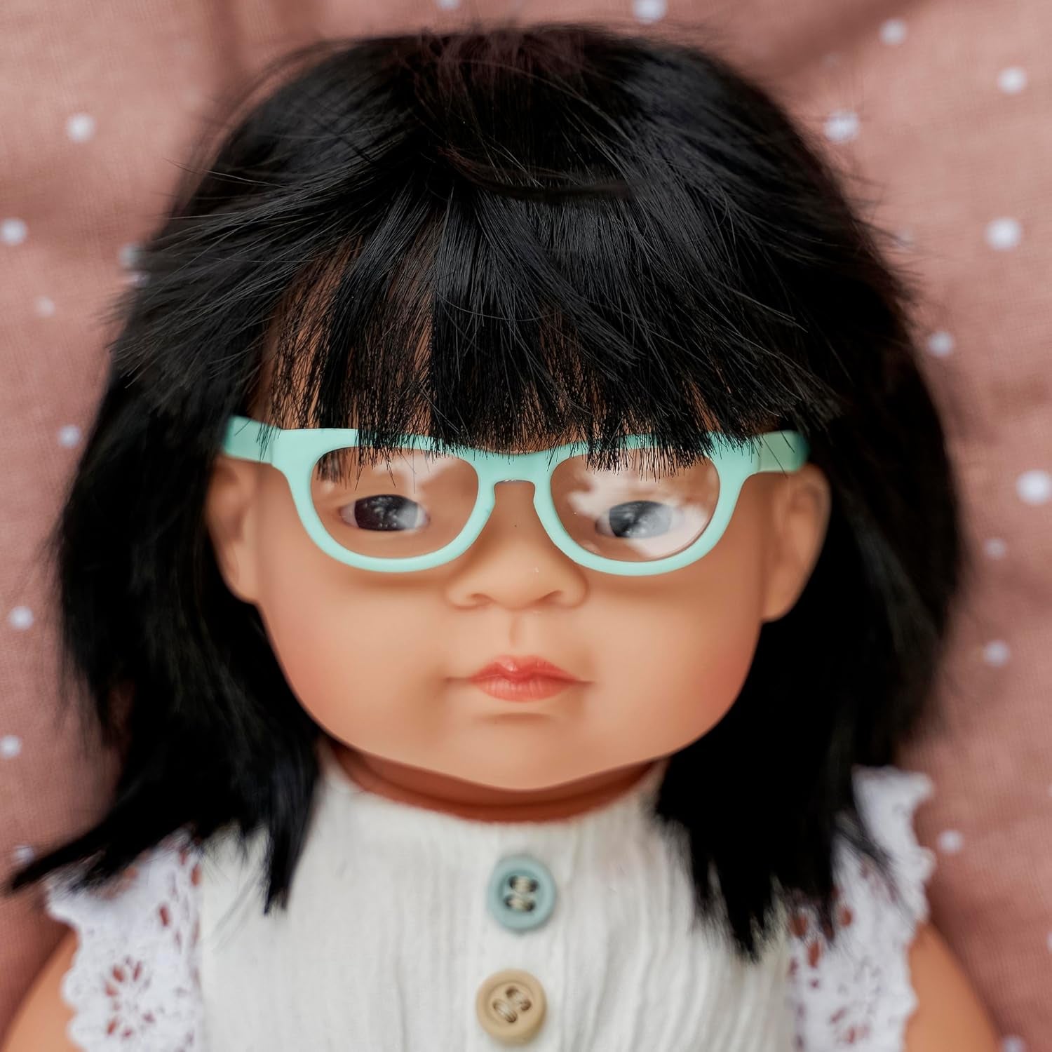 Miniland Dolls Brille für 38cm Puppen, türkis