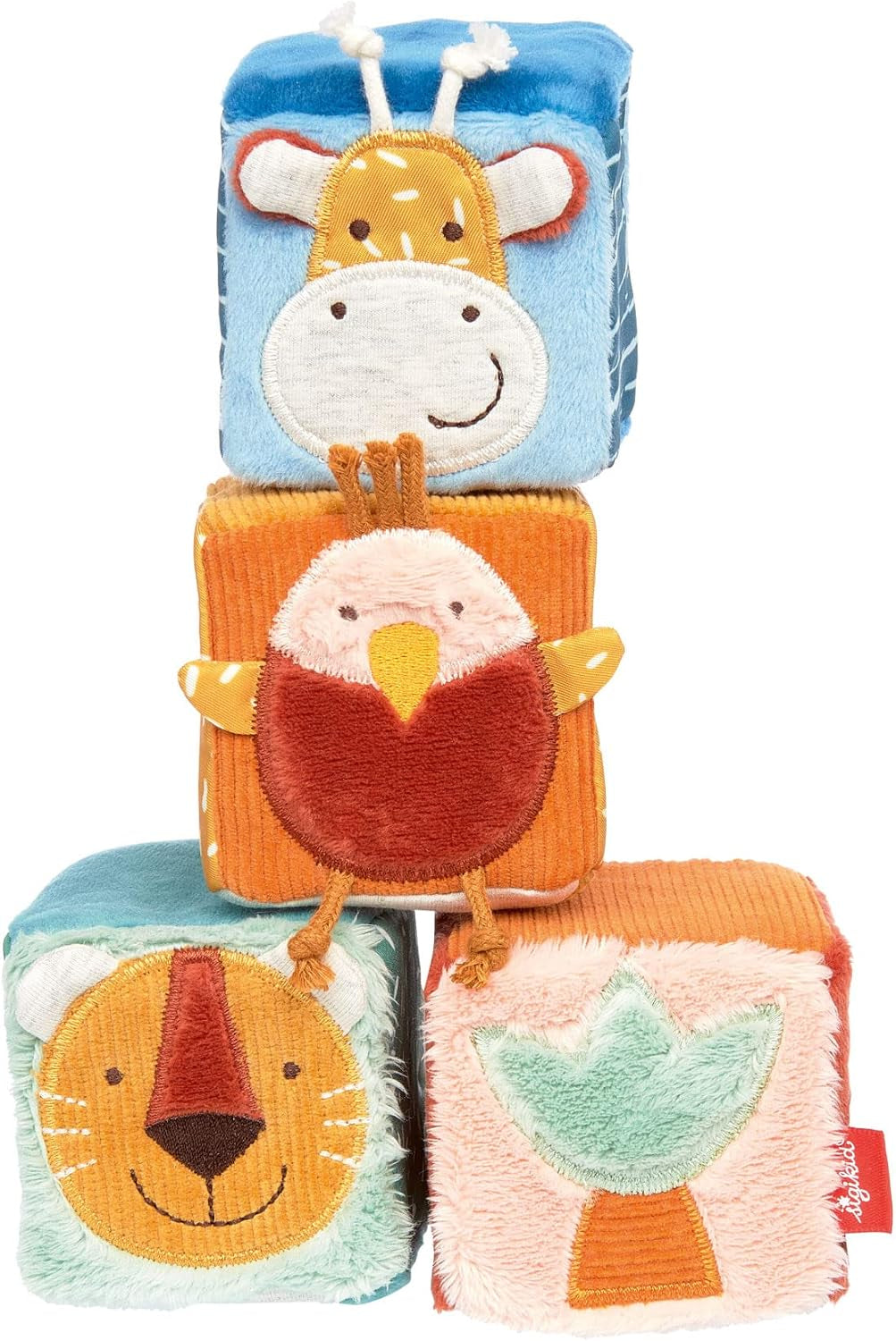 SIGIKID 41083 Safari Train Soft PlayQ Fete și băieți jucărie pentru copii recomandată de la 3 luni multicolor Jucarii Bebe Naty Shop Multicolor / set de cuburi