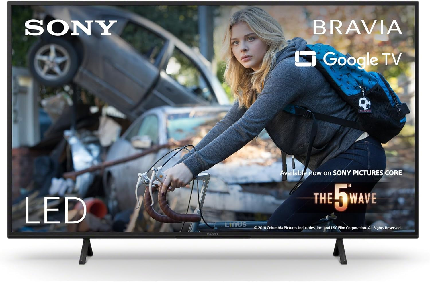 Sony BRAVIA, KD-50X75WL, televizor LED de 50 de inci, 4K HDR, Google TV, Smart TV, compatibil cu Alexa, BRAVIA CORE, HDMI 2.1, meniu de jocuri cu ALLM