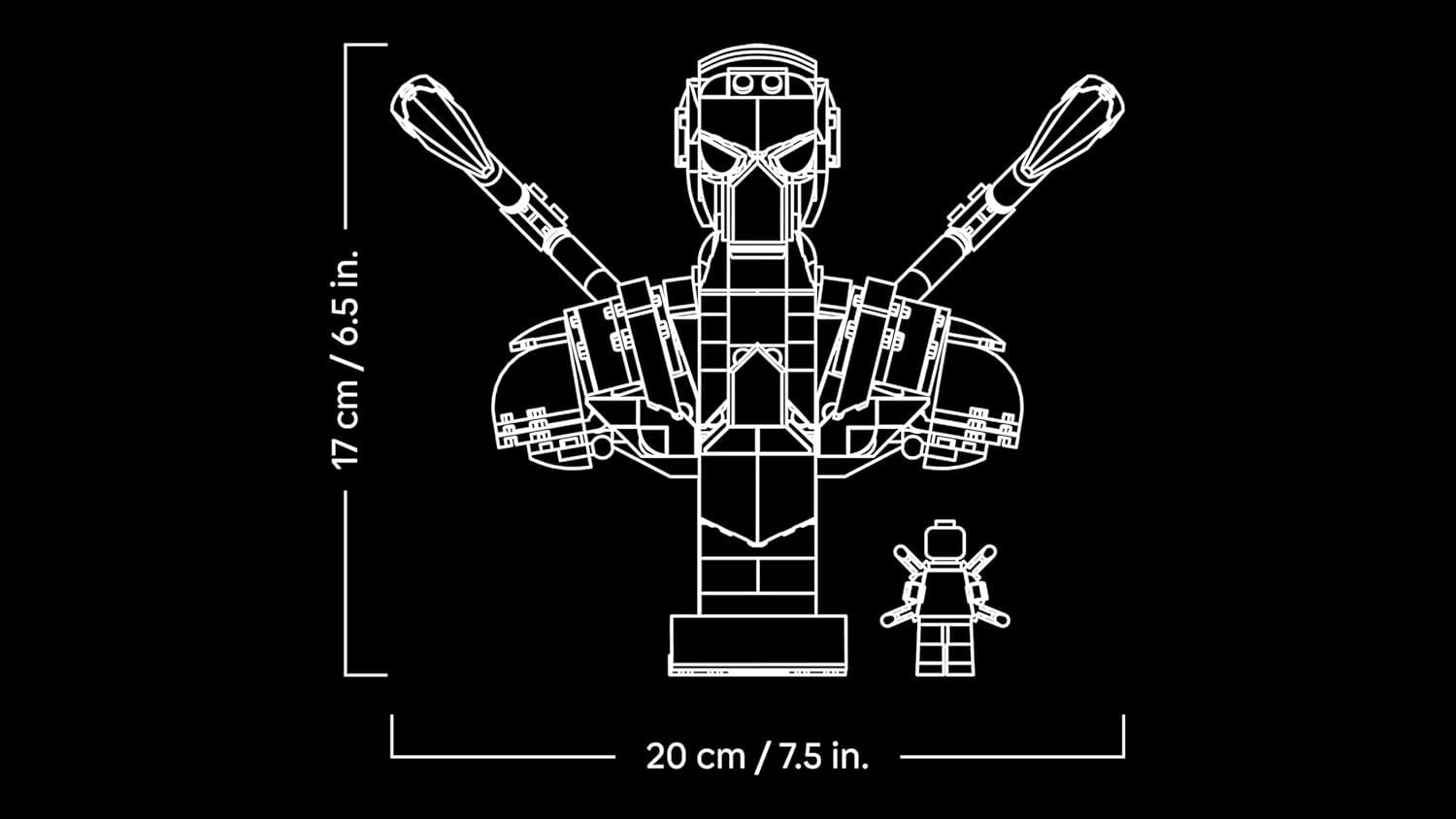 LEGO | Marvel Iron Spider-Man Büste - Modellbau für Erwachsene - inkl. 2 beweglichen Armen, drehbarem Kopf & Superhelden Minifigur - Sammlerstück & Avengers Geschenk für Fans - 76326