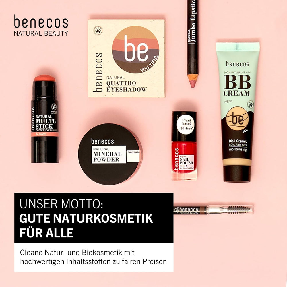 Gumă de mestecat Benecos 20-Free Vegan Nail Polish Bubble Gum - ojă pe bază de plante - uscare rapidă și de lungă durată - permeabilă la apă - îmbogățită cu biotină - 5ml