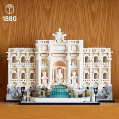 LEGO Architecture Trevi Fountain - Model al unui punct de reper din Roma cu sculpturi Minifigures - piesă de colecție pentru birou și sufragerie - cadou pentru adulți și iubitori de arhitectură 21062 Seturi de constructie Besuche den LEGO-Store