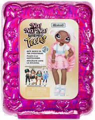 Na! Na! Na! SurpriseTeens Modepuppe - Sammlerpuppe - 28 cm weiche Stoffpuppe, inspiriert durch Schafe - Mit rosa Haaren - Lila Lamb