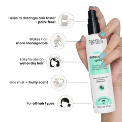 incurcare Teezer Detangling Spray pentru copii - Fără noduri, fără lacrimi - Parfum proaspăt de citrice - Vegan și fără cruzime - Detanglare delicată și rapidă Produse pentru descurcarea părului Naty Shop