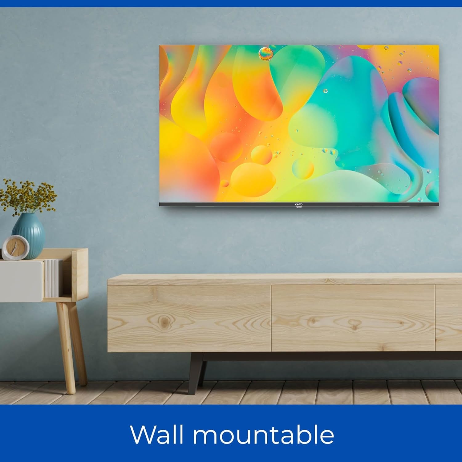 Televizor LED Cello C1924SH de 19 inch cu recepție DVB-T și satelit, configurare ușoară, funcționare de la rețea, 230V, non-inteligent, înregistrare USB a programelor TV în direct, sunet perfect, ideal pentru camere mici