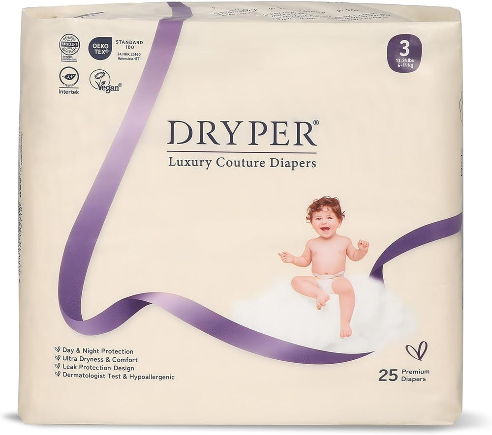 Scutece pentru nou-născuți, ecologice, mărimea 1 (3-5 kg), ultra subțiri, moi și hipoalergenice pentru piele sensibilă, protecție 3D împotriva scurgerilor, uzură premium de zi și de noapte, indicator de umezeală, 180 bucăți