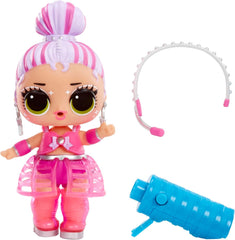 L.O.L. Surprise! Neon Pop Stars Tots - 1 păpușă cu surprize magice cu lumină neagră, ambalaj orb, 7 păpuși de colecționat, fiecare cu autocolante neon și accesorii, cadou pentru copii 4+ Papusi Naty Shop