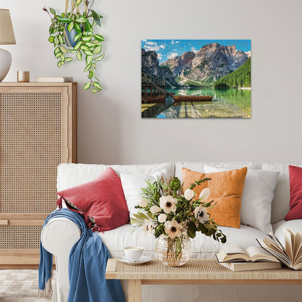 Ravensburger Puzzle 12000363 1000 piese - Pragser Wildsee, Dolomiți, Tirolul de Sud - puzzle jigsaw pentru adulți și copii cu vârsta de 14 ani și peste, puzzle cu motiv de peisaj, [Exclusiv pe Amazon] Puzzle Naty Shop