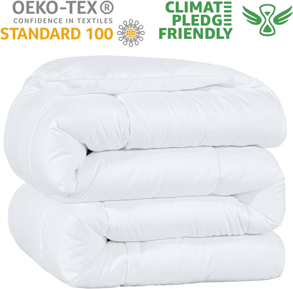 Kingsley Trend Alternative White Down Quilt For All Seasons, All Season, King Size Duvet (2.6 M X 2.3 M), moale, lavabil la mașină Plapumi si pilote Naty Shop