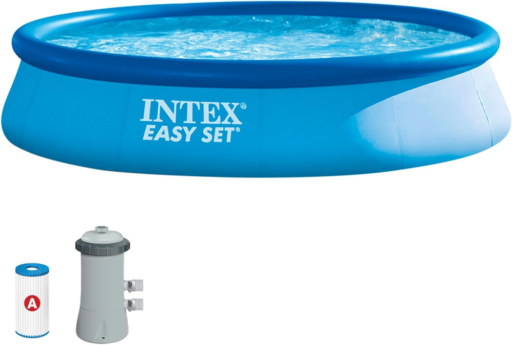 Piscină supraterană Intex Easy Set - pentru copii, 183cm x 183cm x 51cm, 28101NP, albastră