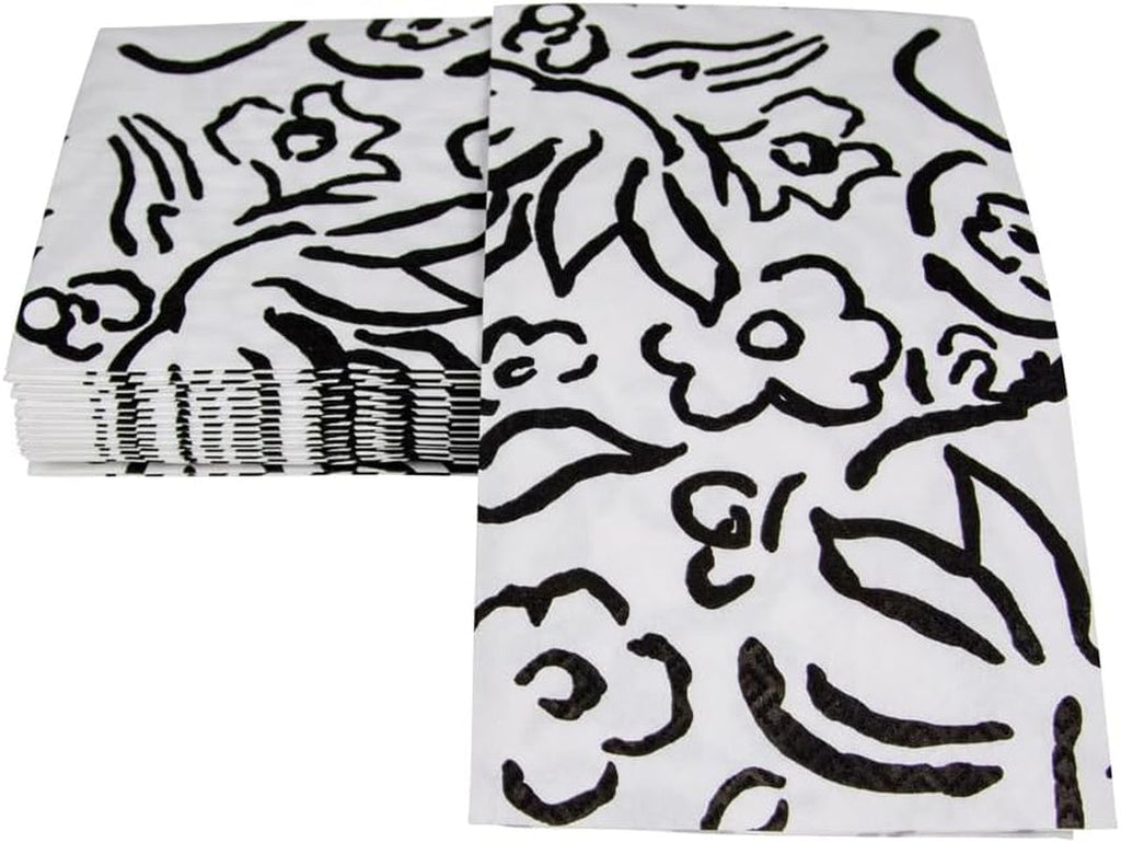 Șervețele de hârtie Matisse pentru prosoape de oaspeți, negre, 15 bucăți per pachet