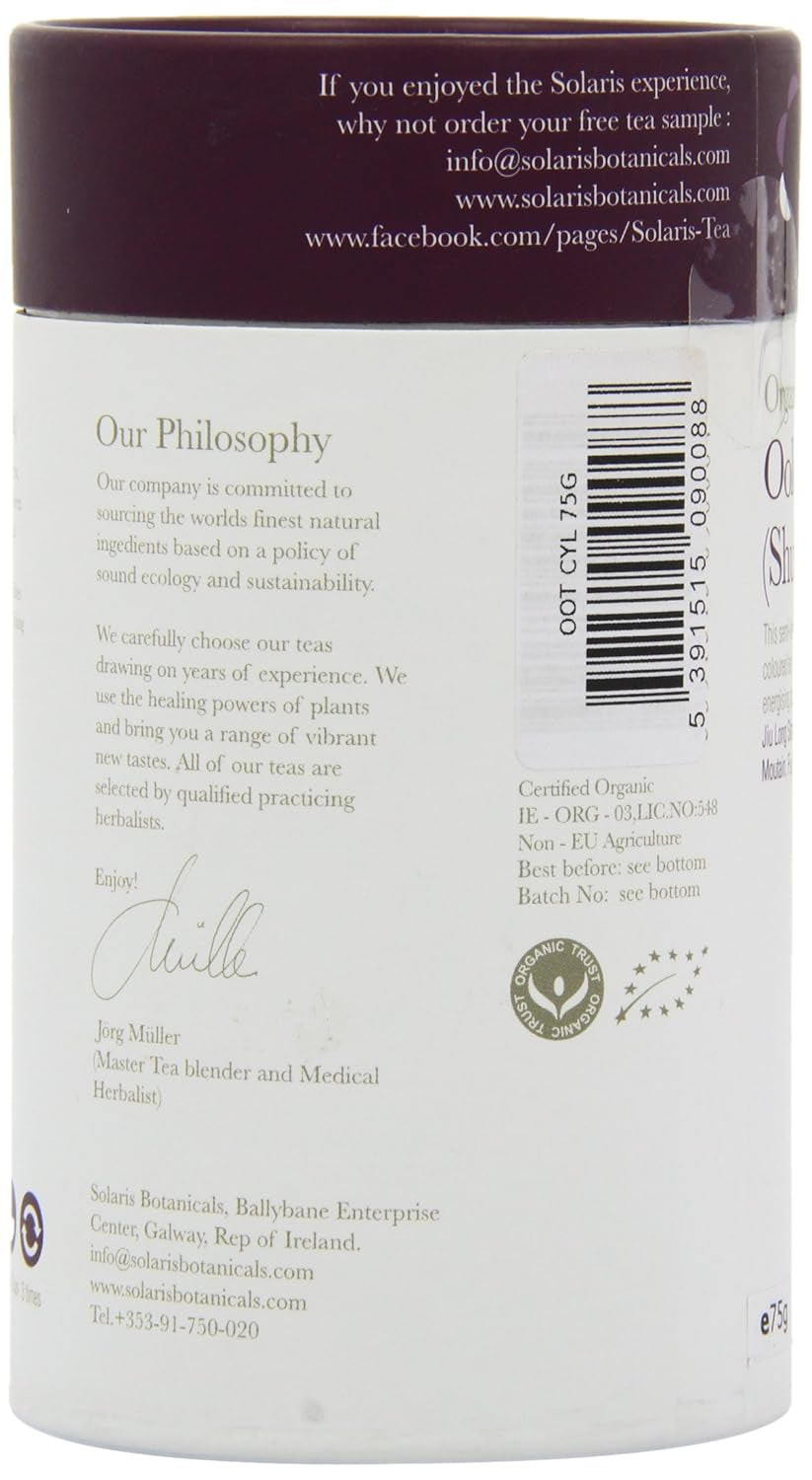 Oolong organic (Shui Xian), pachet de 1 (1 x 75 g)