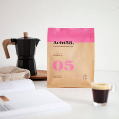 Espresso Nr. 5 – Amestec Pur de Arabica Specială – Boabe de cafea din Guatemala, Etiopia și Brazilia - 750g