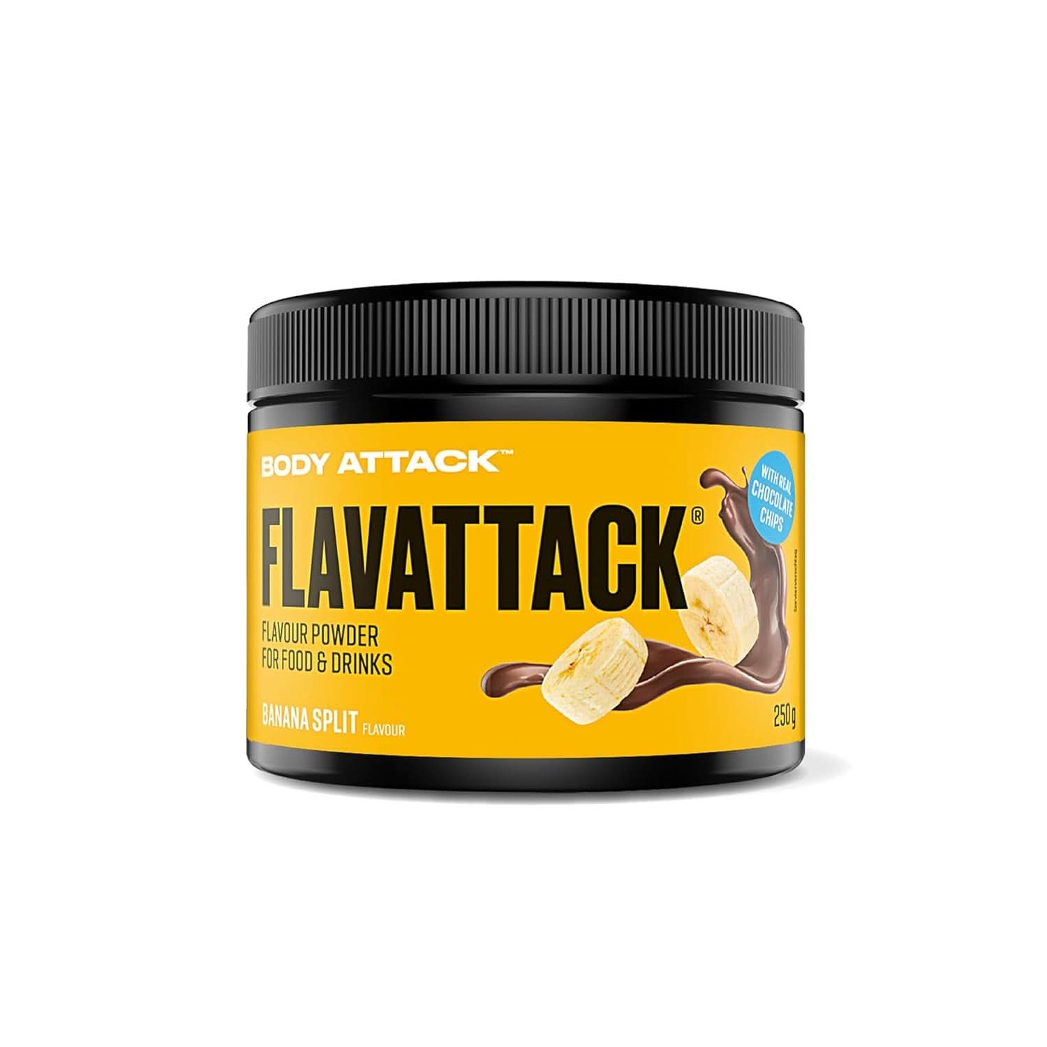 Body Attack Flavattack®, Double Choc Brownie, 250G / 83 porții Arome Naty Shop 250 grame Banana Split