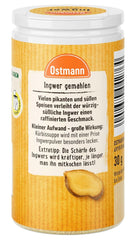 Ostmann Gewürze - Ingwer gemahlen | Nachfüllbare & recyclebare Verpackung | 30 g in der Streudose