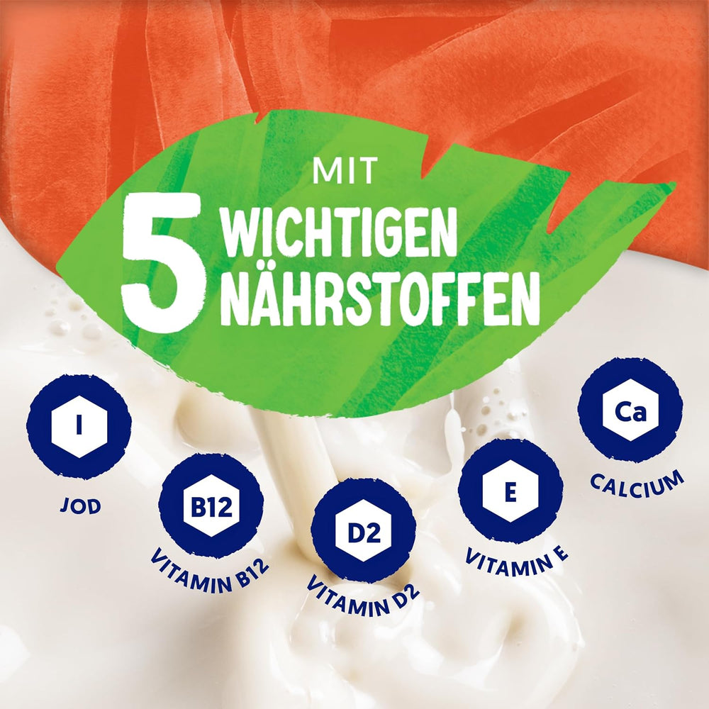 Alpro Haferdrink ohne Zucker – Milchalternative auf Haferbasis – Vegan und laktosefrei – Reich an Ballaststoffen, Calcium und Vitaminen – 8 x 1 L