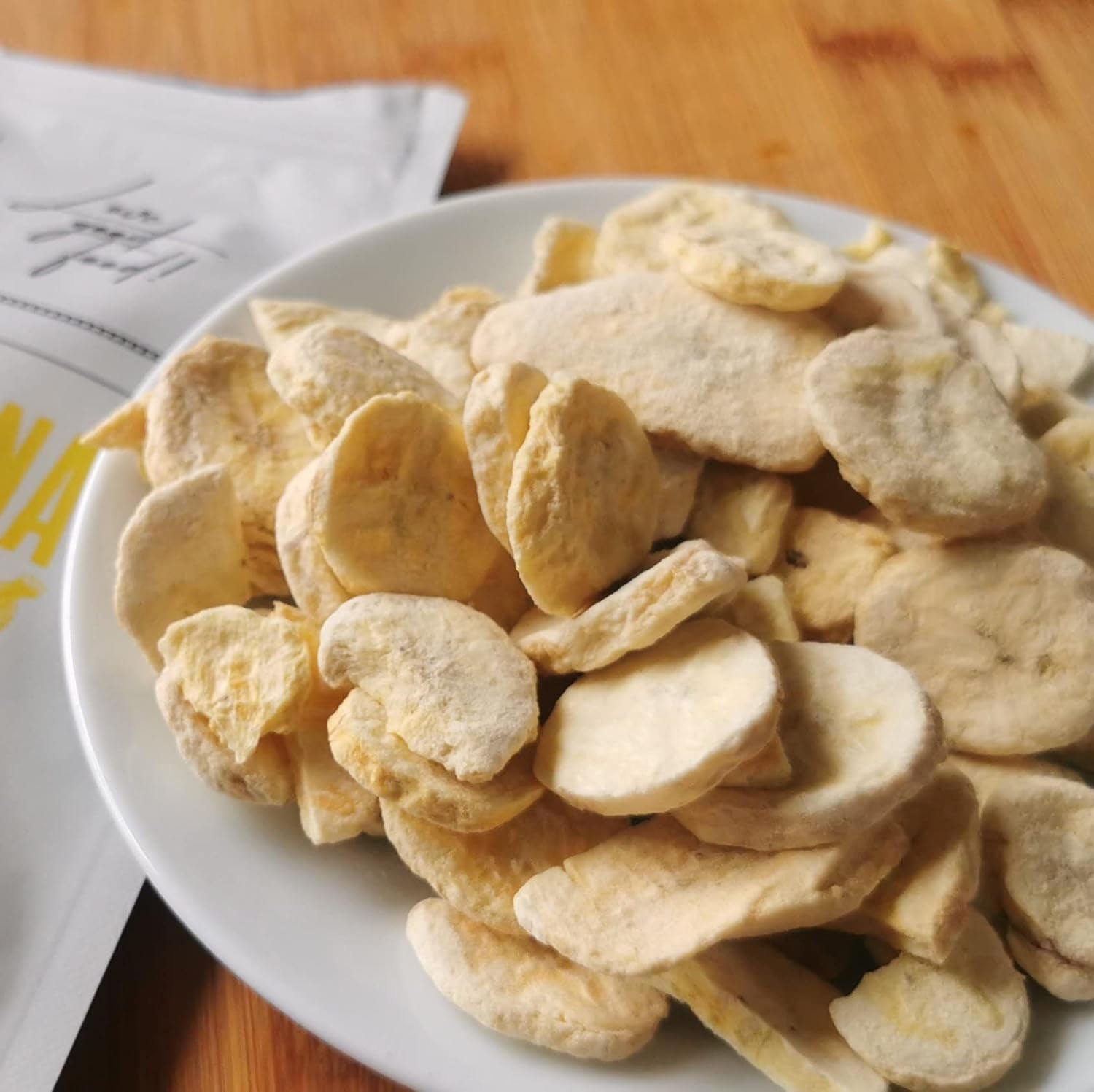 Banane uscate la congelator | Pachet 120g Banane uscate fără zahăr | Banană uscată la congelator | Banane cu fructe uscate | Banane proaspete uscate la congelator | Felii de banane cu fructe uscate la congelator Produse deshidratate Naty Shop