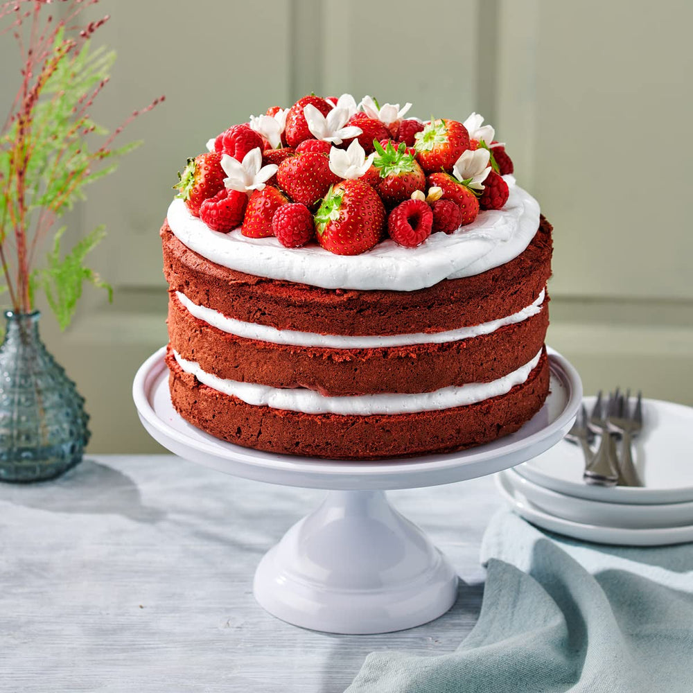 Funcakes Mix Für Red Velvet Cake, Glutenfrei: Einfach Zu Verwenden, Schön Weicher Und Fluffiger Kuchen Mit Leichtem Schokoladengeschmack, Perfekte Rote Farbe, 400G Amestec pentru copt si gatit Naty Shop