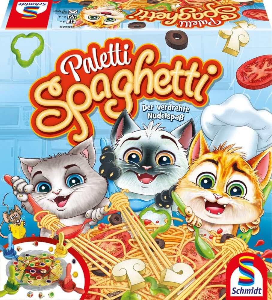 Schmidt Spiele 40626 Paletti Spaghetti, joc de acțiune pentru copii și adulți