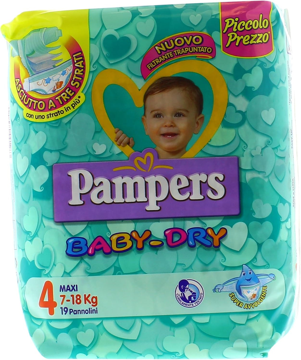 Pampers (Versiunea Veche), Chiloți, Mărimea 4, 9kg-15kg, Pachet de trei (1 x 88 scutece)