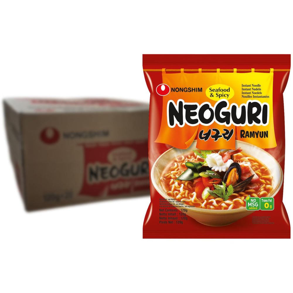 Tăiței instant Nong Shim Kimchi Ramyun Bol mare – Supă ramen coreeană – Preparare rapidă – 1 pachet de 112g