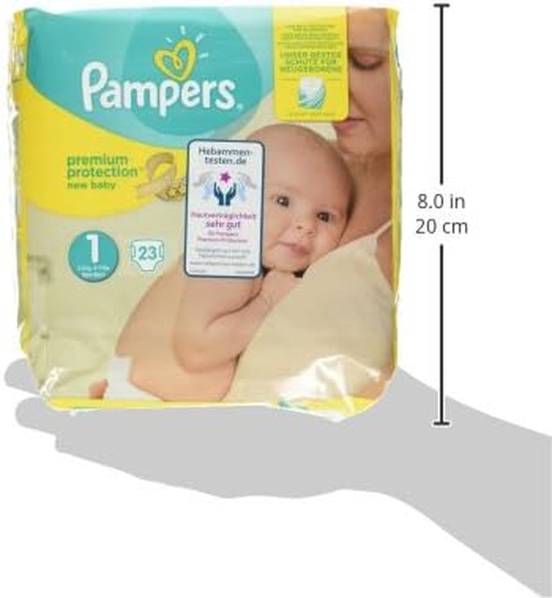 Scutece Pampers Premium Protection New Baby, mărimea 1 (nou-născut), 22 bucăți