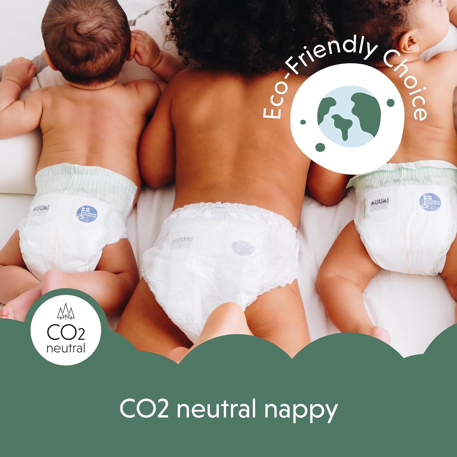 Scutece Moomin Baby Eco, mărimea 3, 5-8 kg, 48 bucăți, scutece premium moi | Moi și prietenoase cu pielea, respirabile, absorbante, fără substanțe chimice inutile |