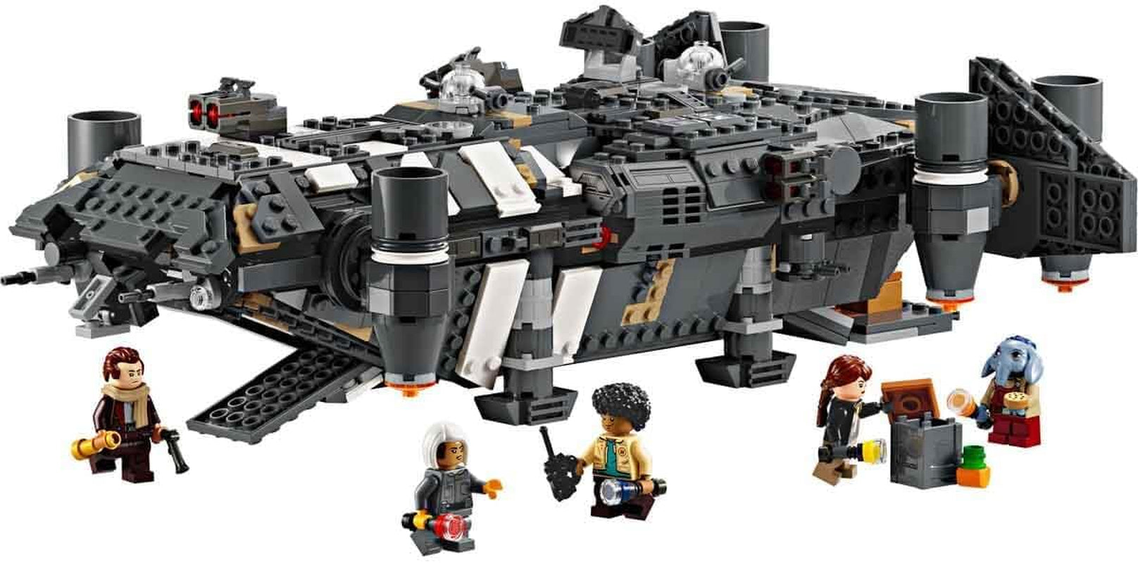LEGO Star Wars: Skeleton Crew Onyx Cinder, navă stelară de jucărie de construit și colecționat pentru băieți și fete cu 5 personaje, idee de cadou pentru fanii de la 10 ani 75374 Seturi de constructie Besuche den LEGO-Store