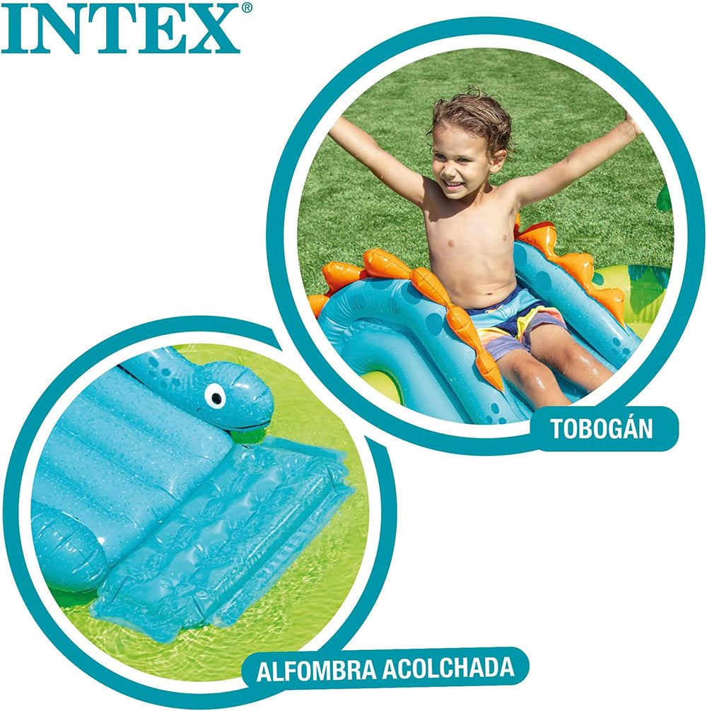 Loc de joacă gonflabil Intex 57166NP cu dinozauri mici, multicolor