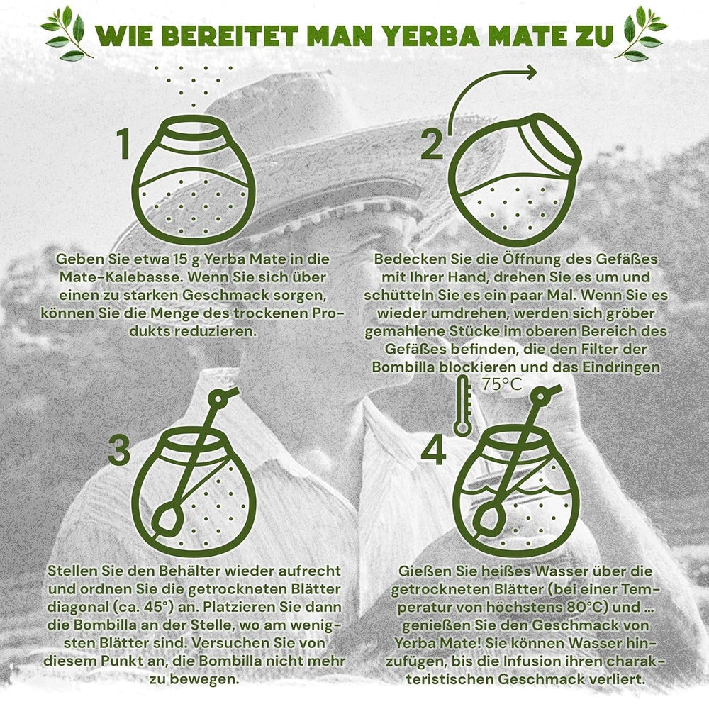 Verde Mate Green Orgánica 500 G – Yerba Mate ecologic din Brazilia – fără fum și prelucrat cu grijă 0,5 kg