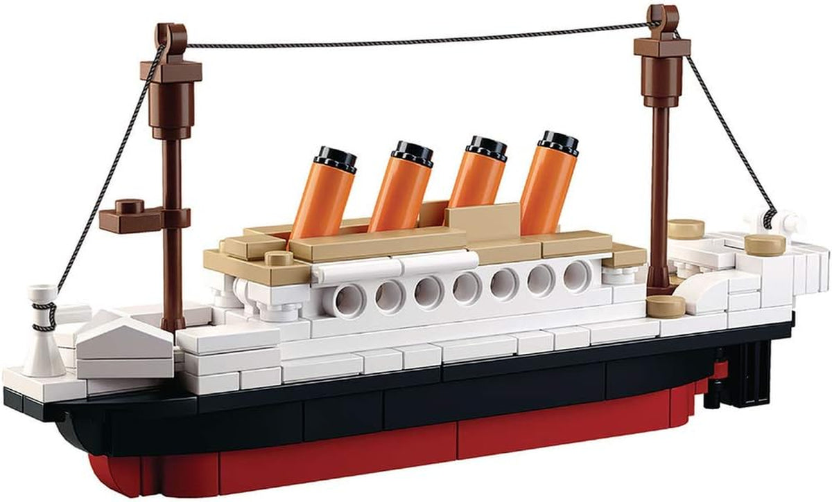 Sluban Klemmbausteine SlubanM38-B0576 SL95336, Kleiner Bausatz (194 Teile) [M38-B0576], Spielset, Klemmbausteine, Schifffahrt, mit Spielfigur, Titanic, bunt