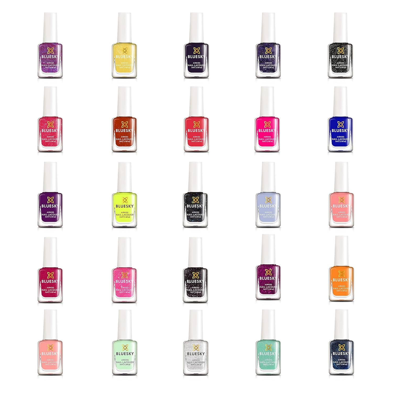 Oja pentru unghii BLUESKY Kids – Oja pentru unghii pentru copii, decojibilă, pe bază de apă, fără solvenți, ușor de îndepărtat, 5 ml (Disco Time)