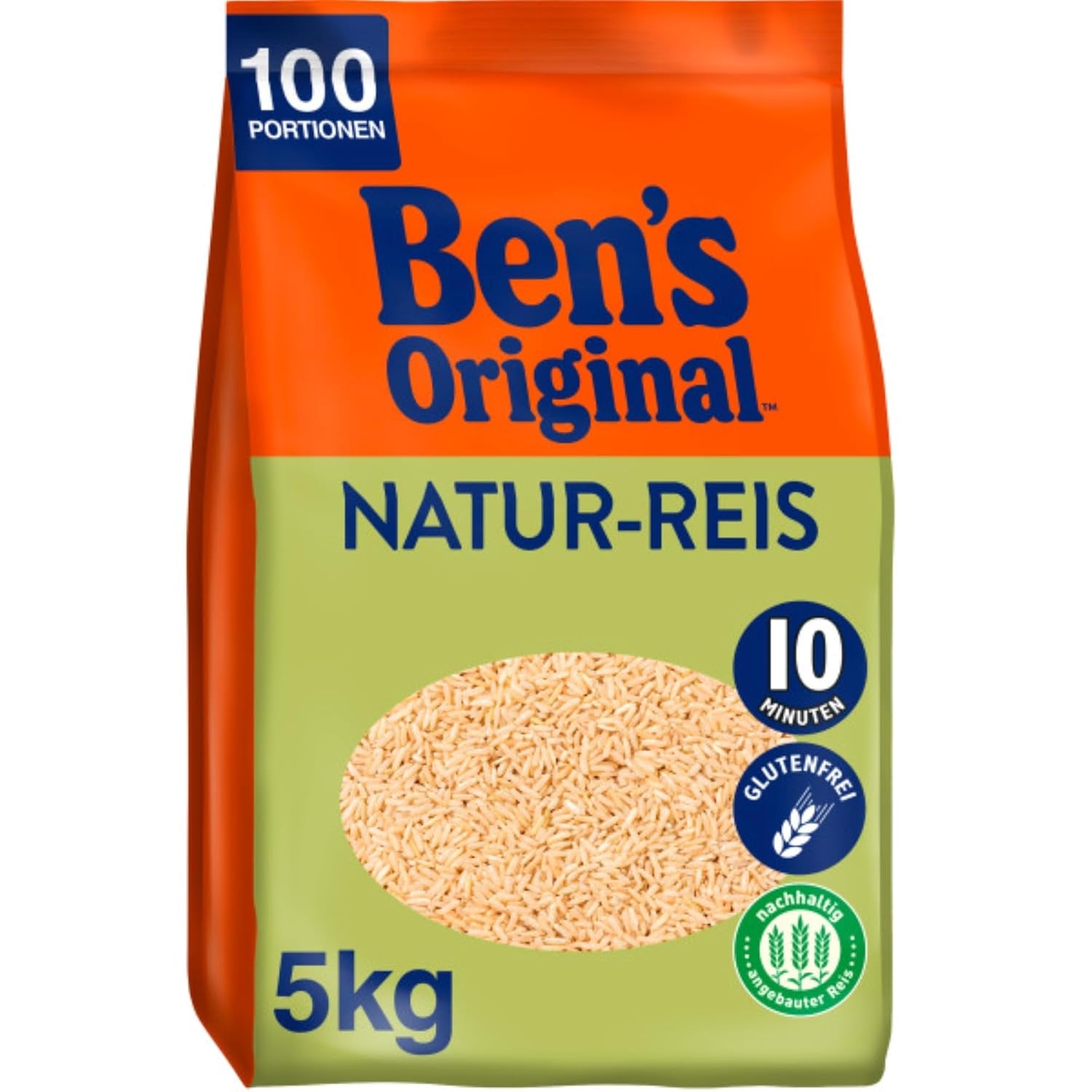 Orez natural BEN'S ORIGINAL™ în pungă, 9 x 500 g