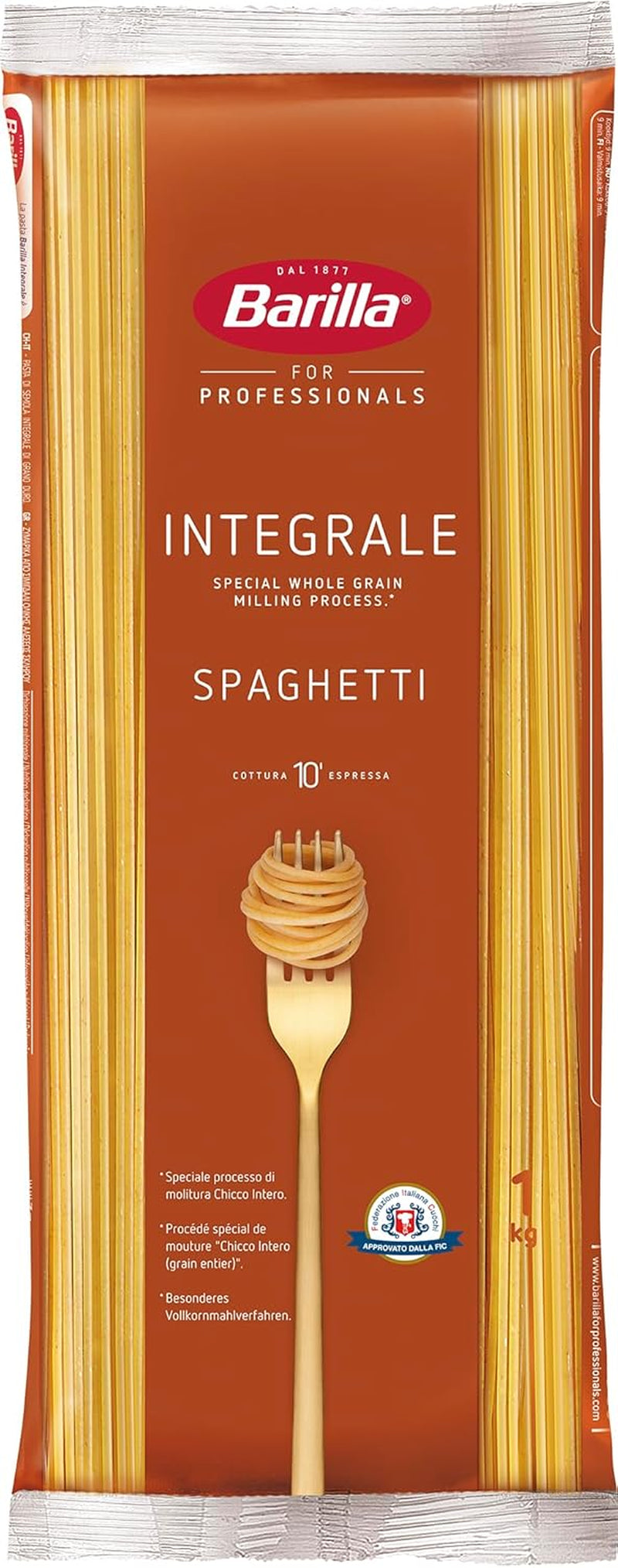 Paste integrale Barilla Fusilli Integrale – 1 kg