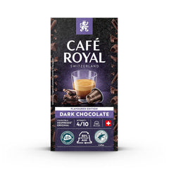 Café Royal Dark Chocolate Flavoured 100 Kapseln für Nespresso Kaffee Maschine - 4/10 Intensität - UTZ-zertifiziert, aus Aluminium & Lungo 36 Kapseln für Nespresso Kaffee Maschine - 4/10 Intensität