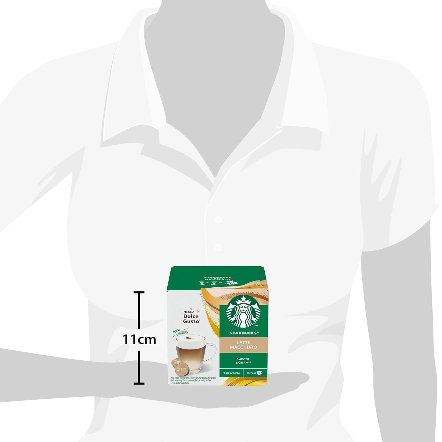 STARBUCKS Probierset, Mixed Cup Variety Pack by Nescafé Dolce Gusto Kaffeekapseln 6 x 12 (72 Kapseln) - Exklusiv bei Amazon