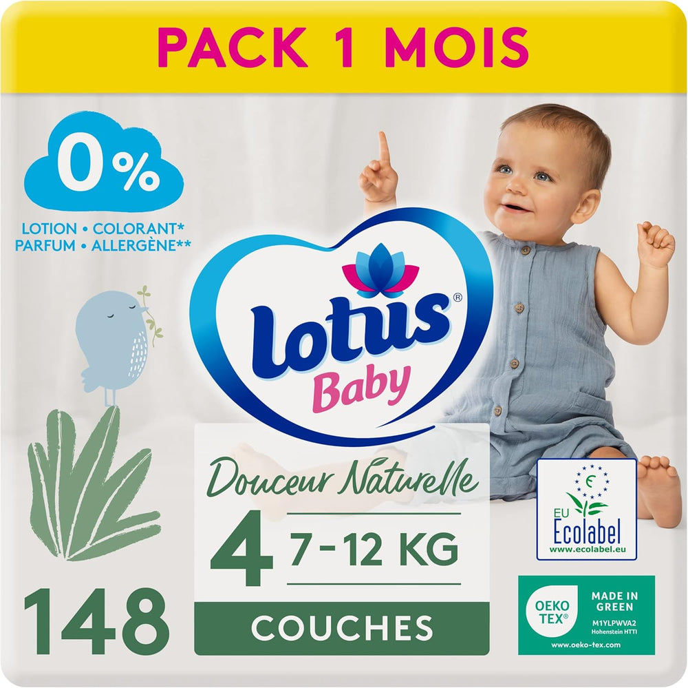 Douceur Naturelle – Scutece mărimea 3 (5-9 kg) Pachet 1 lună – 172 scutece