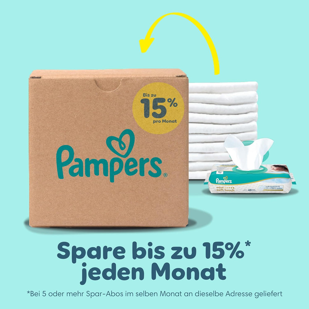 Pampers Premium Protection mărimea 6, 144 scutece, 13 kg-18 kg, protecția noastră numărul 1 împotriva pielii și scurgerilor
