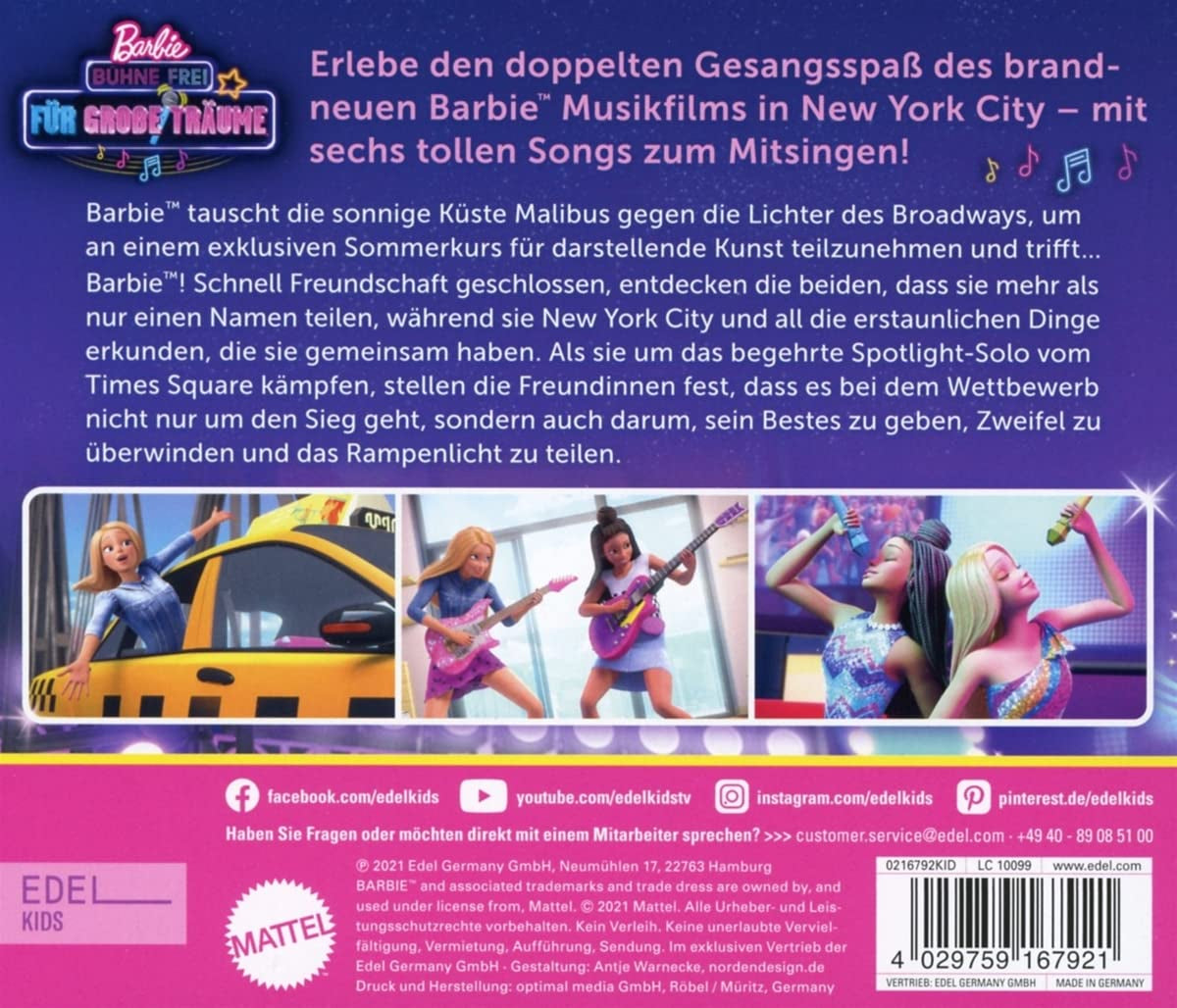 Barbie: Bühne frei für große Träume - Das Original-Hörspiel zum Film