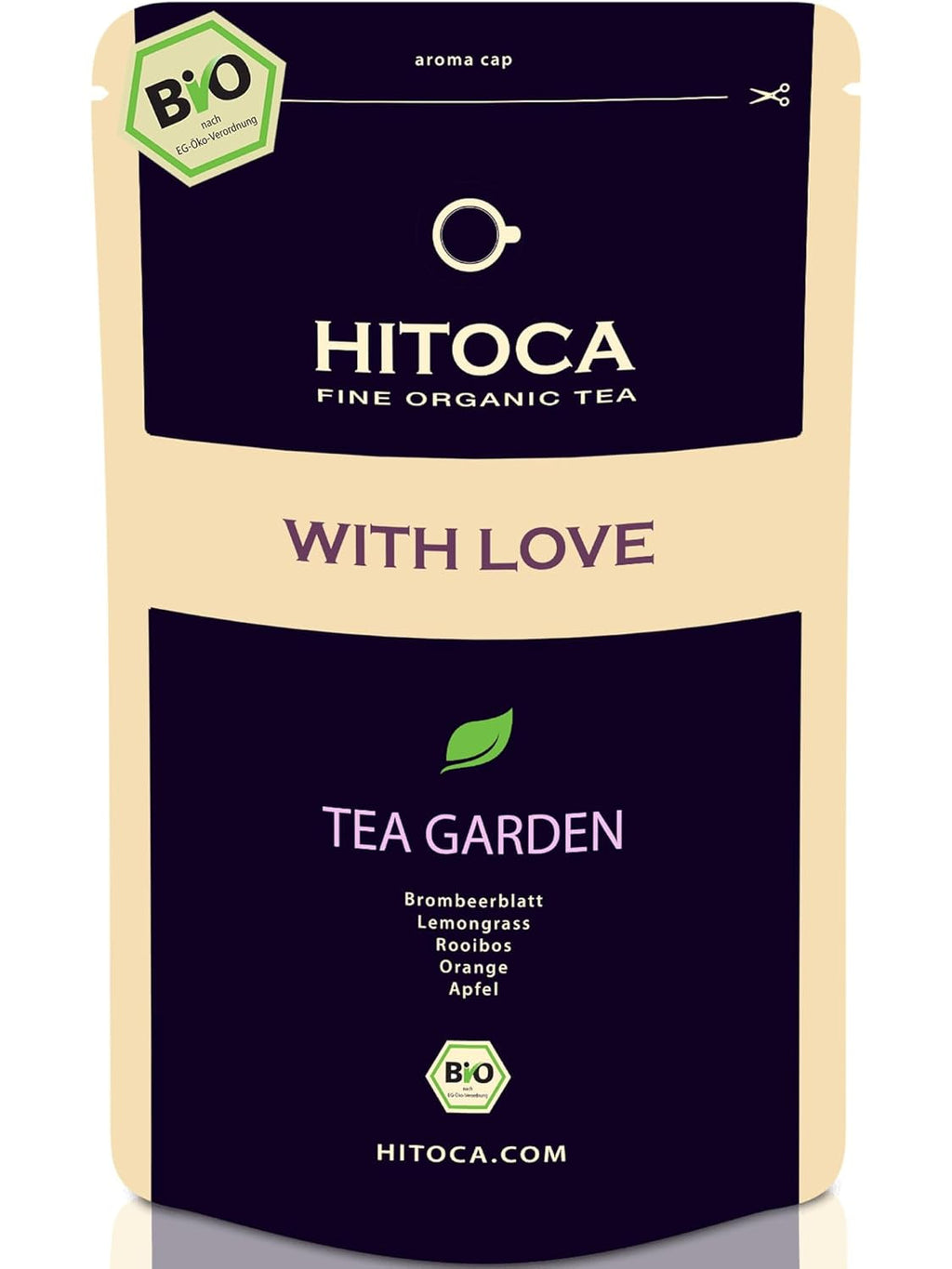 HITOCA® Ceai organic de ghimbir și lămâie - Ceai verde răcoritor în frunze de ceai cu ghimbir și lămâie