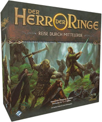 Fantasy Flight Games, Stăpânul Inelelor: Călătorii în Pământul de Mijloc, Set de bază, Joc pentru experți, Dungeon Crawler, 1-5 jucători, Vârste 14+, 60+ minute, Germană, Multicolor.