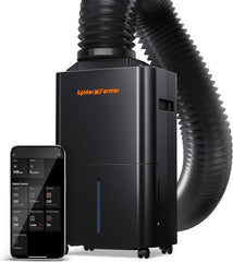 Dezumidificator SPIDER FARMER, Dezumidificator pentru plante de 12L cu control al umidității, Control prin aplicație, Funcție de temporizator 24H pentru corturi de creștere, Dezumidificator electric pentru grădini interioare, apartamente și subsoluri