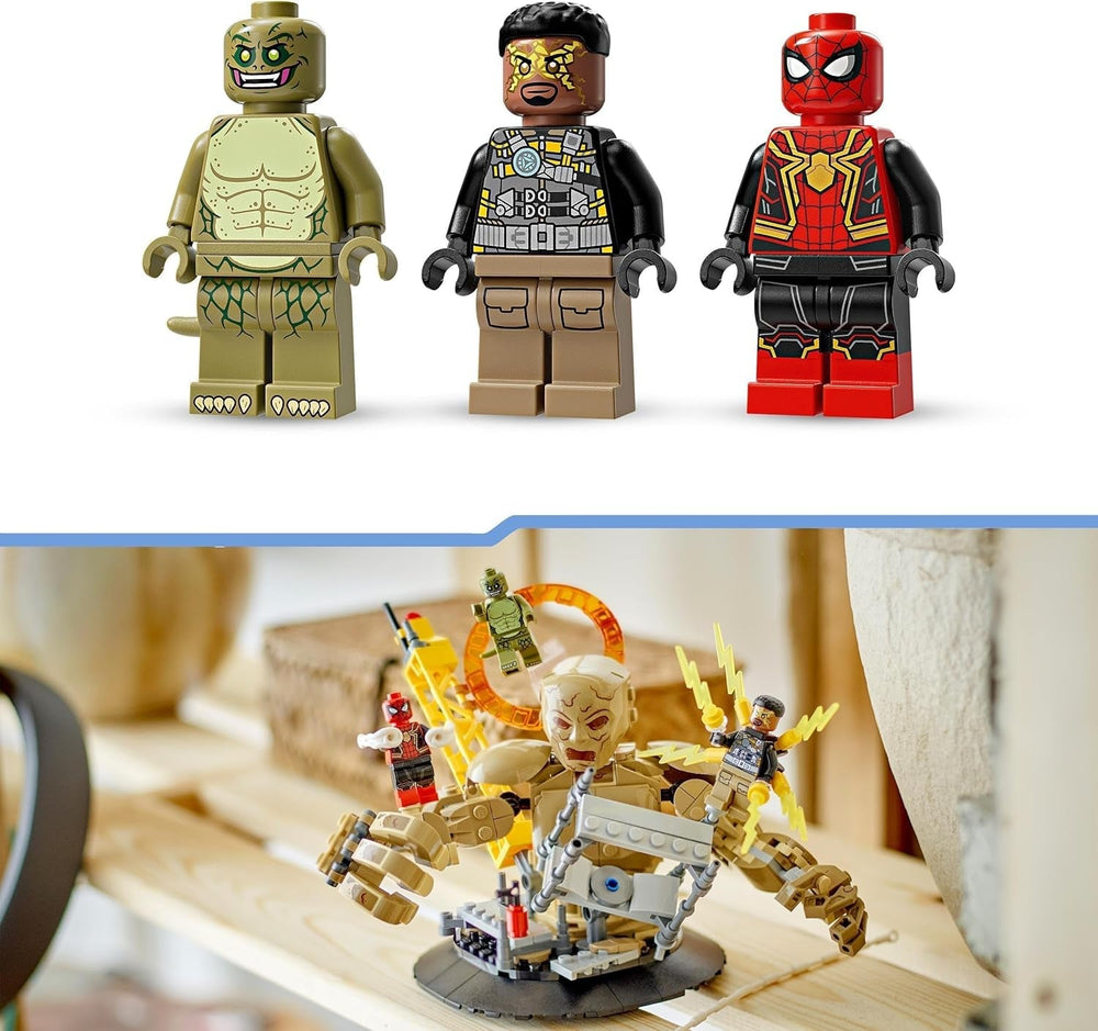 LEGO Marvel Spider-Man vs. Sandman: Showdown, jucărie de supererou cu figuri care includ Lizard și Electro, jucărie de construcție pentru jocuri de rol, cadou pentru băieți și fete entuziaști de acțiune 76280 Seturi de constructie Besuche den LEGO-Store